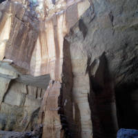 The Bazda Caves are actually immense quarries dating back to at least the 13th Century. The stone was used for construction in Urfa, Harran, and surrounding areas.
